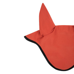 Bonnet anti-mouches en tissu technique GP Equestro Rouge brique / noir