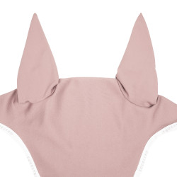 Bonnet anti-mouches en tissu technique GP Equestro Rose cameo / blanc
