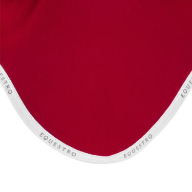 Bonnet anti-mouches en tissu technique GP Equestro Vin / blanc Rouge