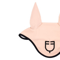 Bonnet anti-mouches en tissu technique édition Black Line Equestro Rose cameo