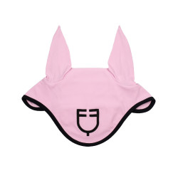 Bonnet anti-mouches en tissu technique édition Black Line Equestro Orchidée Rose