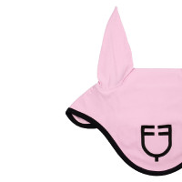 Bonnet anti-mouches en tissu technique édition Black Line Equestro Orchidée Rose