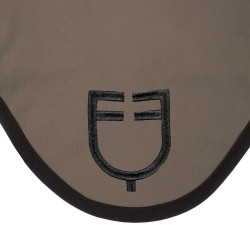 Bonnet anti-mouches en tissu technique édition Black Line Equestro Walnut Marron