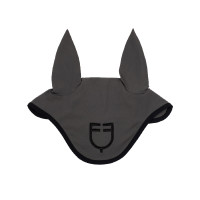 Bonnet anti-mouches en tissu technique édition Black Line Equestro Noir Bonnet anti-mouches en tissu technique édition Black Line Equestro Noir