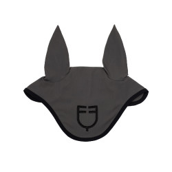 Bonnet anti-mouches en tissu technique édition Black Line Equestro Asphalte Gris