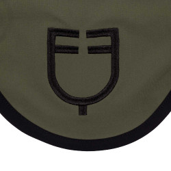 Bonnet anti-mouches en tissu technique édition Black Line Equestro Vert foncé / noir