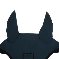 Bonnet anti-mouches en tissu technique édition Black Line Equestro Marine Bleu marine
