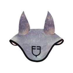 Bonnet anti-mouches en tissu technique édition Black Line Equestro Galaxie