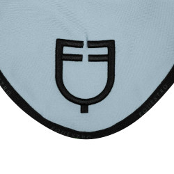 Bonnet anti-mouches en tissu technique avec logo GP Equestro édition limité Bleu ciel / noir Bonnet anti-mouches en tissu technique avec logo GP Equestro édition limité Bleu ciel / noir