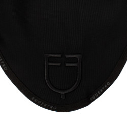 Bonnet anti-mouches en tissu technique avec logo GP Equestro Noir / noir