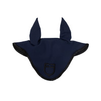 Bonnet anti-mouches en tissu technique avec logo GP Equestro Marine / noir Bleu