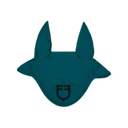 Vliegenmuts van technische stof met Equestro-logo Petrol / zwart Blauw