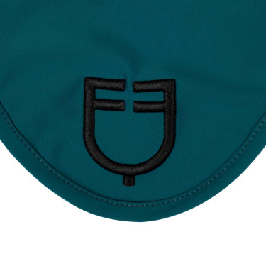 Vliegenmuts van technische stof met Equestro-logo Petrol / zwart Blauw