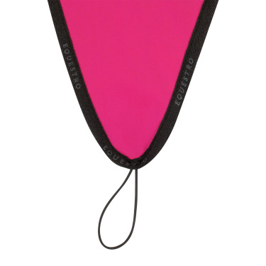 Bonnet anti-mouches en tissu technique avec attache au muserolle Equestro Fuchsia / noir Rose Bonnet anti-mouches en tissu technique avec attache au muserolle Equestro Fuchsia / noir Rose