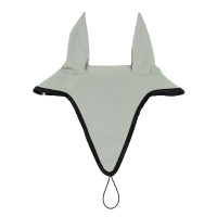 Bonnet anti-mouches en tissu technique avec attache au muserolle Equestro Noir / noir Bonnet anti-mouches en tissu technique avec attache au muserolle Equestro Noir / noir