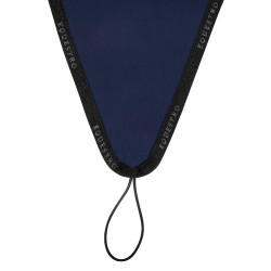 Bonnet anti-mouches en tissu technique avec attache au muserolle Equestro Marine / noir Bleu