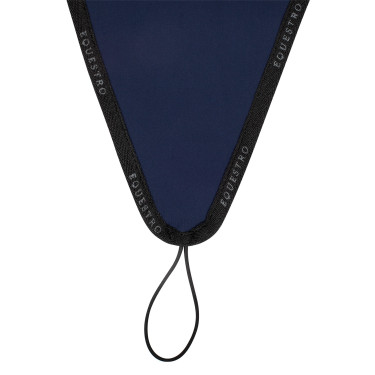 Bonnet anti-mouches en tissu technique avec attache au muserolle Equestro Marine / noir Bonnet anti-mouches en tissu technique avec attache au muserolle Equestro Marine / noir
