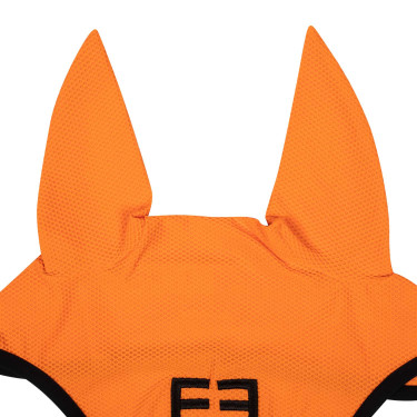 Anti-vliegen oornetje van geperforeerde stof met logo Black Line Edition Equestro Anti-vliegen oornetje van geperforeerde stof met logo Black Line Edition Equestro