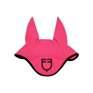 Bonnet anti-mouches en tissu perforé avec logo Black Line Edition Equestro Bonnet anti-mouches en tissu perforé avec logo Black Line Edition Equestro