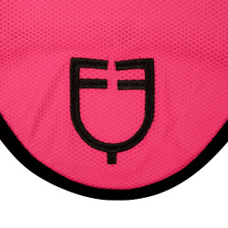 Bonnet anti-mouches en tissu perforé avec logo Black Line Edition Equestro Chèvrefeuille Rose