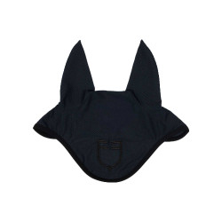 Bonnet anti-mouches en tissu perforé avec logo Black Line Edition Equestro Marine