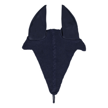 Bonnet anti-mouches en maille avec attache à la muserolle Equestro Marine Bonnet anti-mouches en maille avec attache à la muserolle Equestro Marine