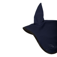 Bonnet anti-mouches en lycra avec logo en silicone Acavallo Bleu profond / noir Bleu marine Bonnet anti-mouches en lycra avec logo en silicone Acavallo Bleu profond / noir Bleu marine