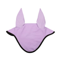 Bonnet anti-mouches en lycra avec logo en silicone Acavallo Lila / noir Violet