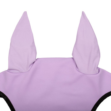 Bonnet anti-mouches en lycra avec logo en silicone Acavallo Lila / noir Violet