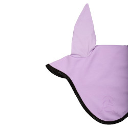 Bonnet anti-mouches en lycra avec logo en silicone Acavallo Lila / noir Violet