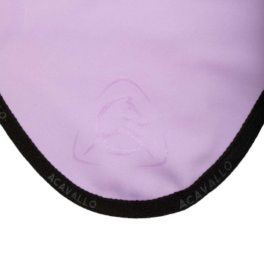 Bonnet anti-mouches en lycra avec logo en silicone Acavallo Lila / noir Violet