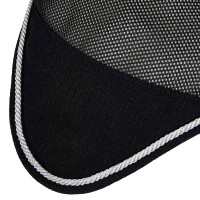 Bonnet anti-mouches en coton et tissu perforé Diamond Equestro Noir
