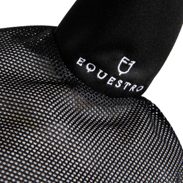Bonnet anti-mouches en coton et tissu perforé Diamond Equestro Bonnet anti-mouches en coton et tissu perforé Diamond Equestro