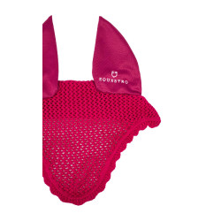 Katoenen vliegenmuts met elastische oren Equestro Fuchsia Roze