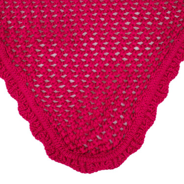 Katoenen vliegenmuts met elastische oren Equestro Fuchsia Roze