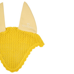 Bonnet anti-mouches en coton avec oreilles élastiques Equestro Jaune Bonnet anti-mouches en coton avec oreilles élastiques Equestro Jaune