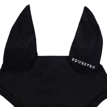 Bonnet anti-mouches en coton avec logo central New Style Equestro Bonnet anti-mouches en coton avec logo central New Style Equestro