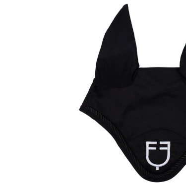 Bonnet anti-mouches en coton avec logo central New Style Equestro Bonnet anti-mouches en coton avec logo central New Style Equestro