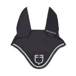 Bonnet anti-mouches en coton avec logo central New Style Equestro Gris