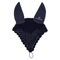 Katoenen vliegenmasker met bevestiging aan het halster Equestro Katoenen vliegenmasker met bevestiging aan het halster Equestro