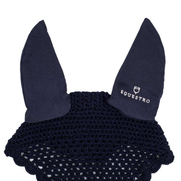 Katoenen vliegenmasker met bevestiging aan het halster Equestro Katoenen vliegenmasker met bevestiging aan het halster Equestro