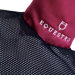 Bonnet anti-mouches en coton antibactérien Equestro Marine / fuchsia Bleu