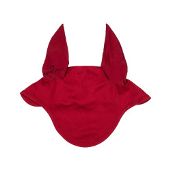 Bonnet anti-mouches collection basique avec oreilles élastiques Equestro Bordeaux