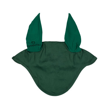 Bonnet anti-mouches collection basique avec oreilles élastiques Equestro Vert