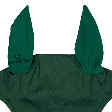 Bonnet anti-mouches collection basique avec oreilles élastiques Equestro Vert