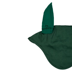 Bonnet anti-mouches collection basique avec oreilles élastiques Equestro Vert