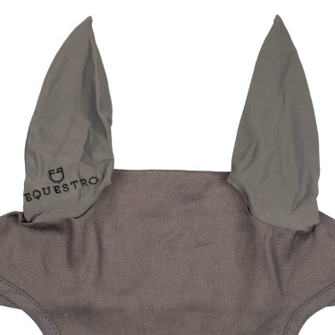 Bonnet anti-mouches collection basique avec oreilles élastiques Equestro Gris
