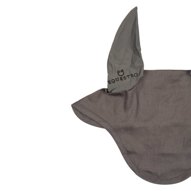 Bonnet anti-mouches collection basique avec oreilles élastiques Equestro Gris