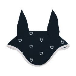 Bonnet anti-mouches logo multicolore White Line Edition Equestro Marine