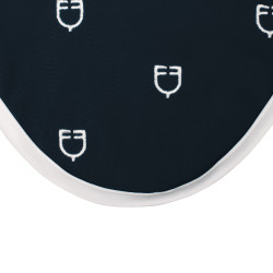 Bonnet anti-mouches logo multicolore White Line Edition Equestro Marine Bleu marine